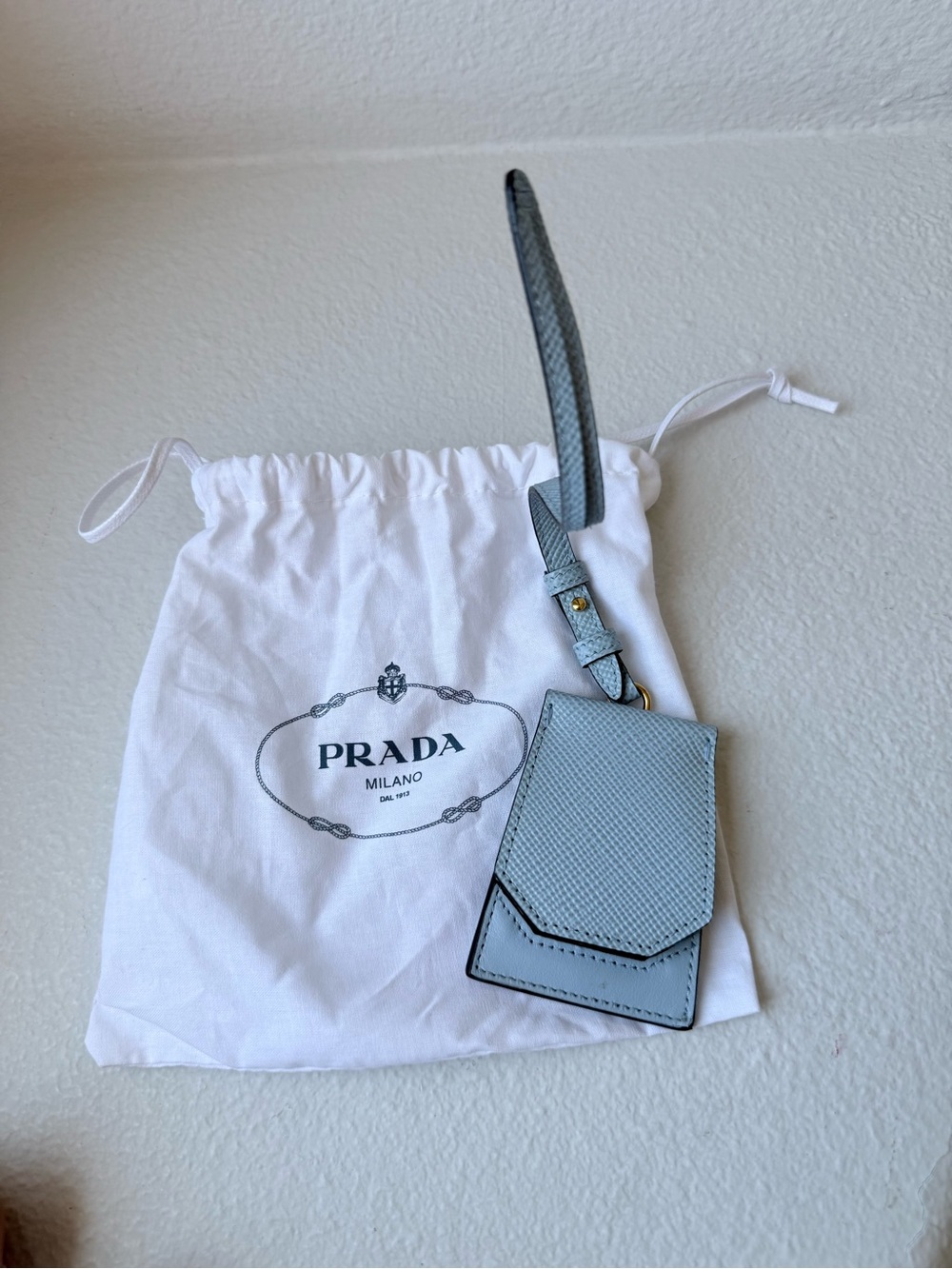 Prada Powder Blue Saffiano Leather Bucket Top-Handle Tote | Dust Bag | Authentic - Picture 10 of 11
